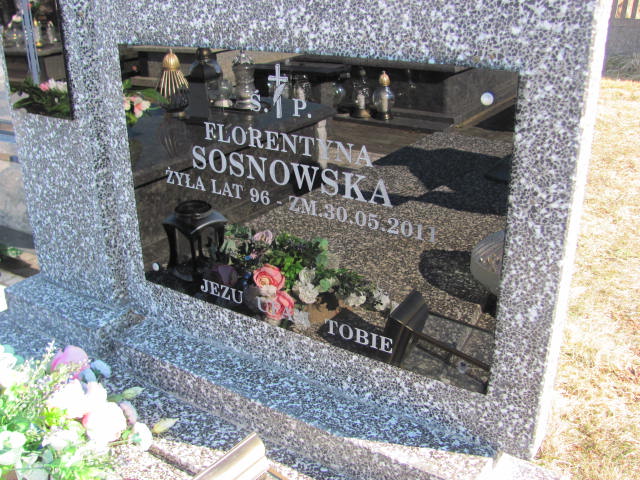 Florentyna Sosnowska Miedzierza - Grobonet - Wyszukiwarka osób pochowanych